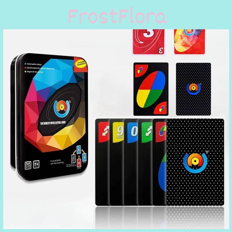 Uno Cod Game Black Board Game Cards Pvc Plastic Family Party Casual Gifts Prop