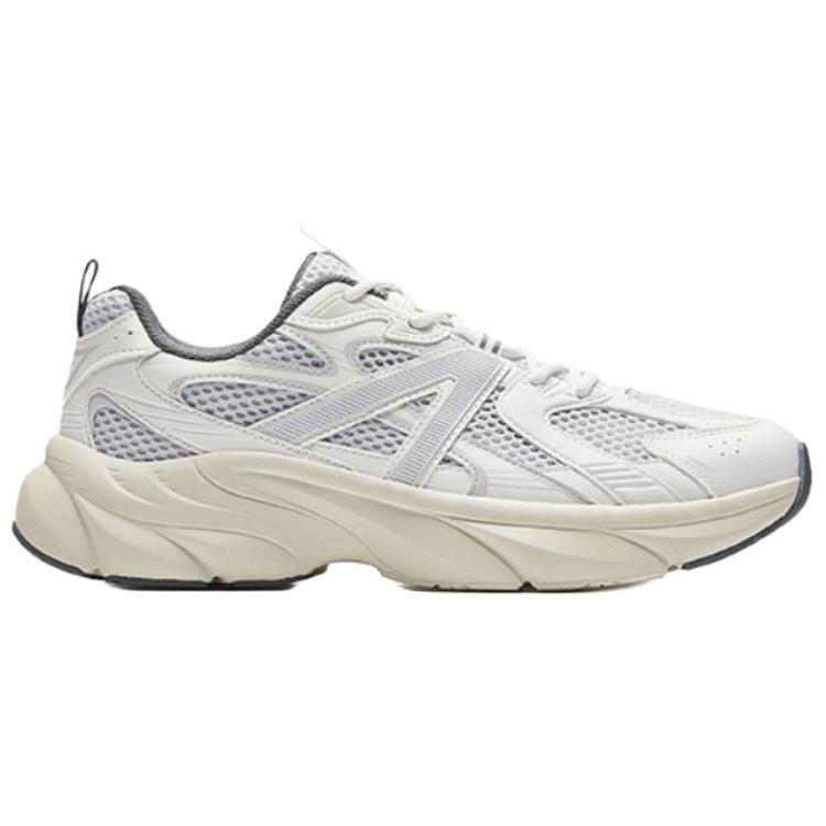 Anta Galaxy Fashion Bequeme Verschleißfeste Atmungsaktive Low-Top Freizeitschuhe Herren Sneaker Grau Weiß 112538896-1
