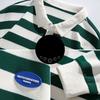 Spring and Autumn New Men's Korean Style Lapel Car Logo Striped Polo Shirt Trendy Couple Internet Celebrity Style Heavy Sweatshirt