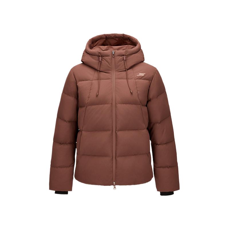 Skechers Comfortable Sports Series Comfortable Long Sleeve Windproof Waterproof Warm Down Jacket Women outerwear P425W052-05ZZ S