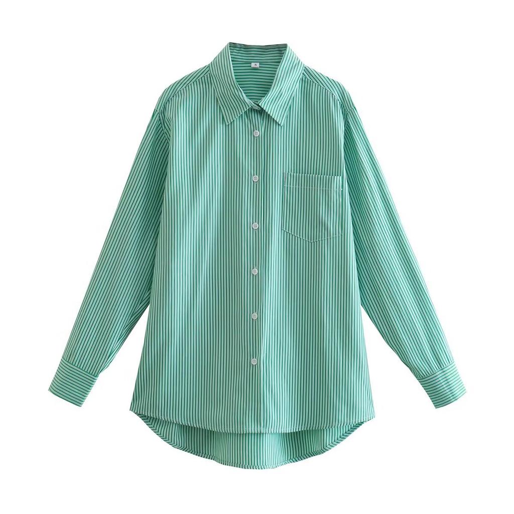 European and American Style, New Women's Clothing, Foreign Style, Fashionable and Versatile 2-color Striped Shirt and 2-color Shorts