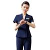 Women's Summer Elegant Suit Set - Stylish Co-ord Skirt for Beauty Salon & Jewelry Store Staff