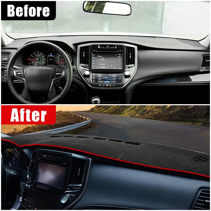 Auto Armaturenbrettabdeckungen Vermeiden Lichtpolster Sonnenschutz Anti-UV Teppiche Rutschfeste Matten Für Toyota Crown S210 2013 2014 2015 2016 2017