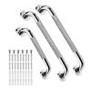 3 Pack Bathroom Grab Assistance Wall Mounted Safety Handrails Steel Grip For Tub Shower Toilet Elderly