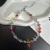 Strawberry Crystal Phone Lanyard With Handcrafted Beads For Girls And Women