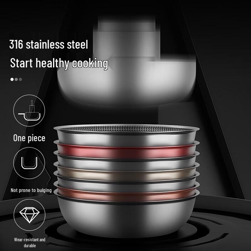 COOKER KING 316 Stainless Steel Non-stick Frying Pan