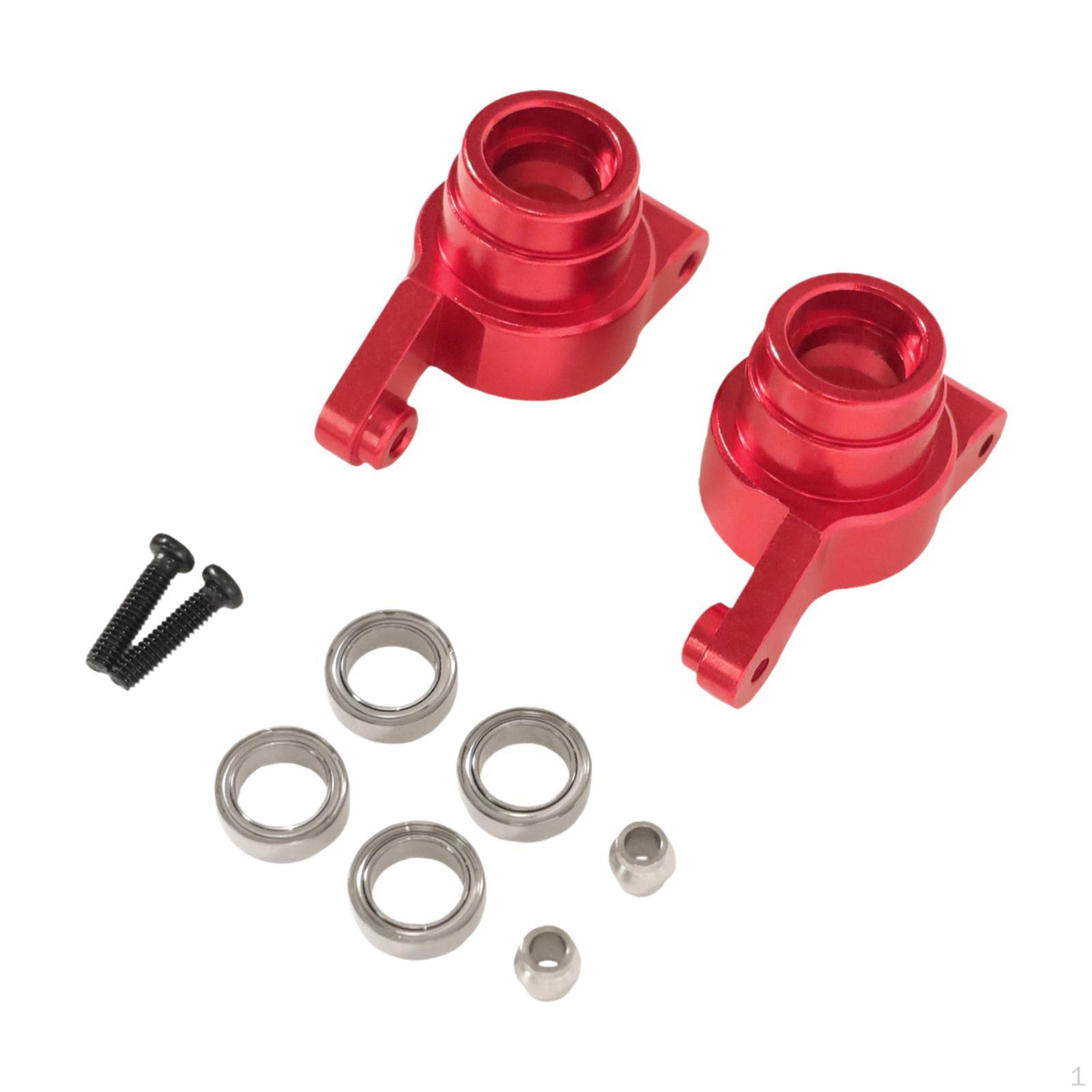 

RC Rear Wheel Cup Replacement Spare Part,Metal Sturdy Upgrade Car Accessories for 1/14 Scale Red