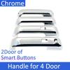 Exterior Door Handles Cover For Ford F-150 F150 F 150 2015~2020 F-Series Lobo Chrome Smart Handle Case Car Accessories Stickers