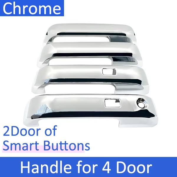 Exterior Door Handles Cover For Ford F-150 F150 F 150 2015~2020 F-Series Lobo Chrome Smart Handle Case Car Accessories Stickers