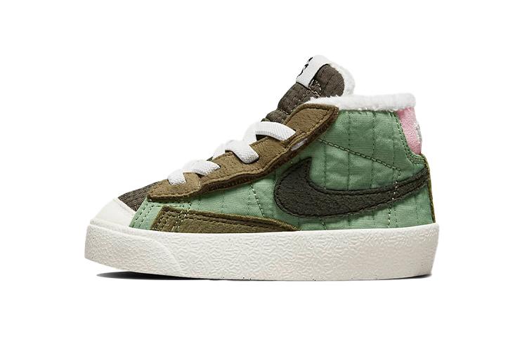 

Nike Blazer 77 Fleece lined Mid top Toddler Shoes Green Brown Infant And Toddler DO5218-331 22