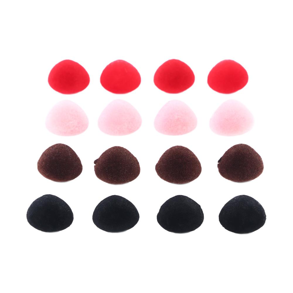 Nose DIY Bear Toy Velvet Nose Buttons 12*15mm Bear Nose Triangle Noses Dolls Nose Flocking Nose