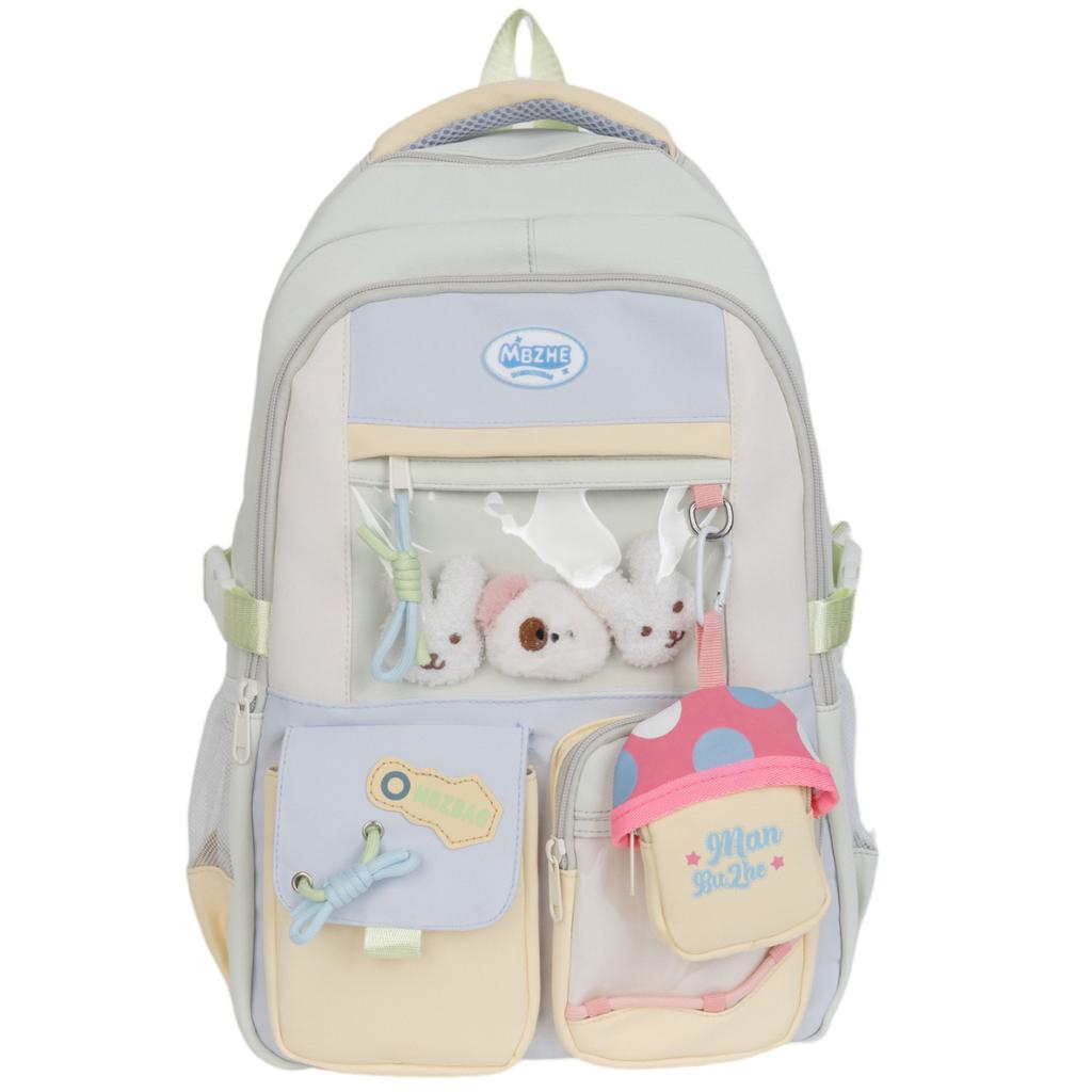 Schoolbag small fresh sweet fashion backpack new foreign style computer backpack nylon versatile niche student bag