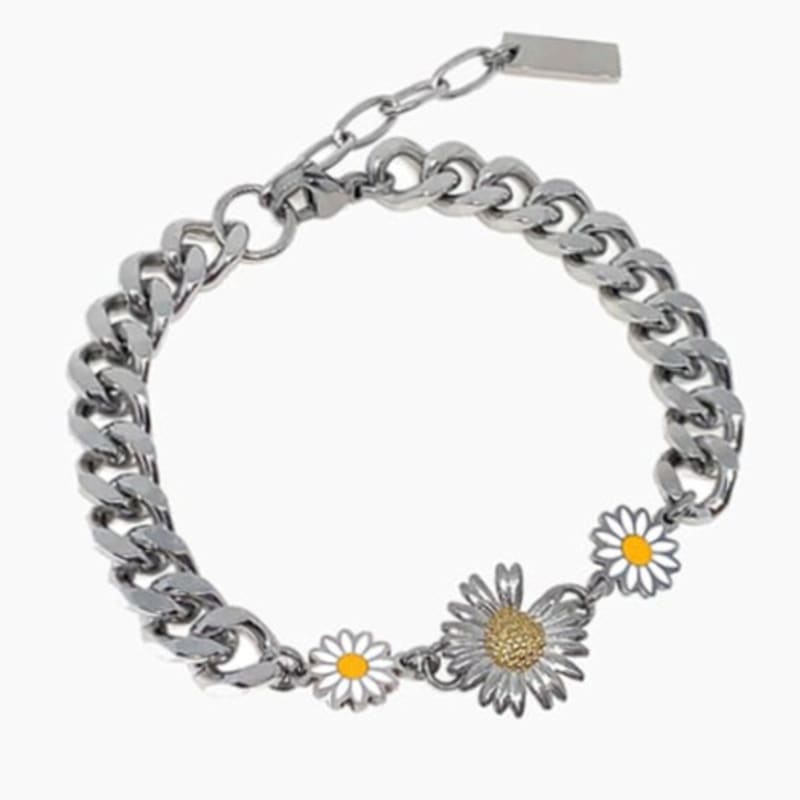 SEPTEMBER5 Mix Sunflower Chain Bracelet