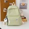 Casual small fresh plaid schoolbag female college student lightweight backpack versatile schoolbag