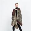 European American Street Style Camouflage Split Warm Shawl Scarf