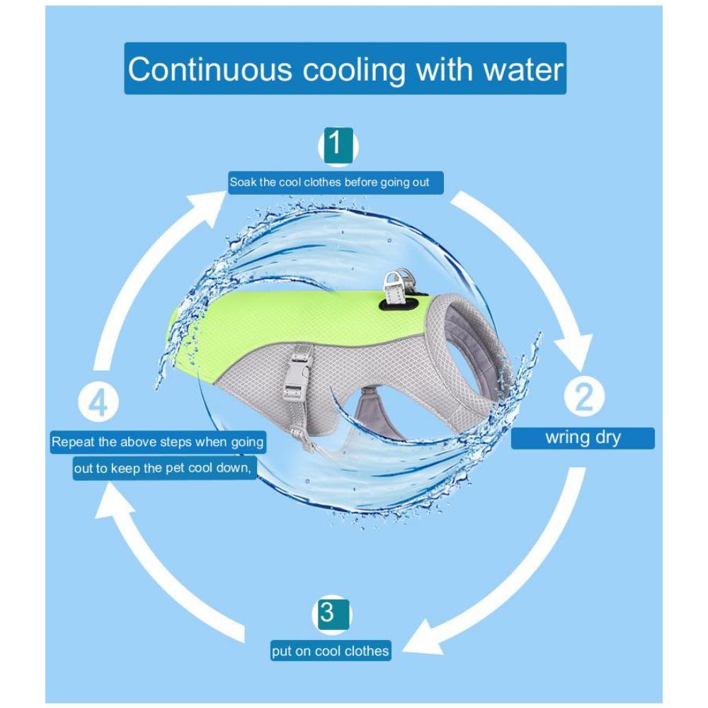 Summer Pet Cool Clothes Cooling Vest Summer Heat Breathable Heat Dissipation Dog Clothes Method Fight Cool Clothes