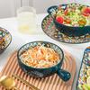 Zhi Shi Bohemian Bellitis Stone Pattern Ceramic Dinner Plate