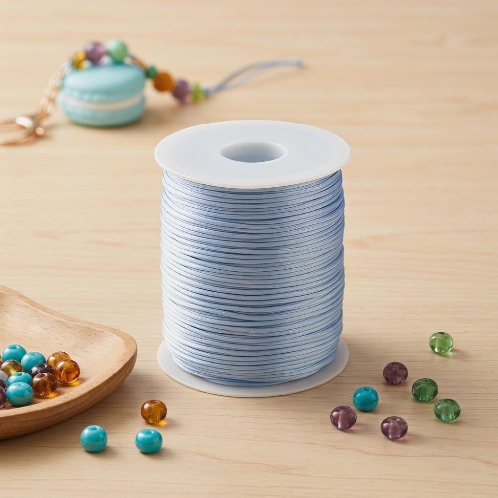 100m 1.5mm Satin Rattail Cord Silky Trim Beading String Trim Cord Silk Rope Sewing Projects