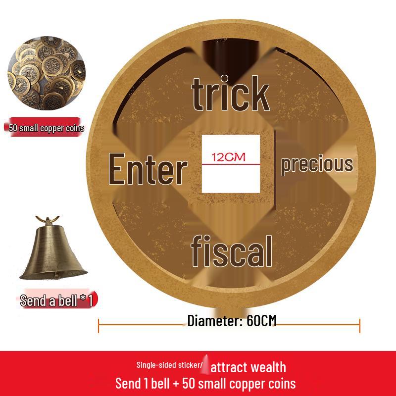 Antique Temple Fair Copper Coin Toss Game Props