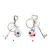 Stylish Beaded Eye Keychain Multifuntional Jewelry Fashion Bag Accessory Portable Key Holder Haloween Theme Key Ornament