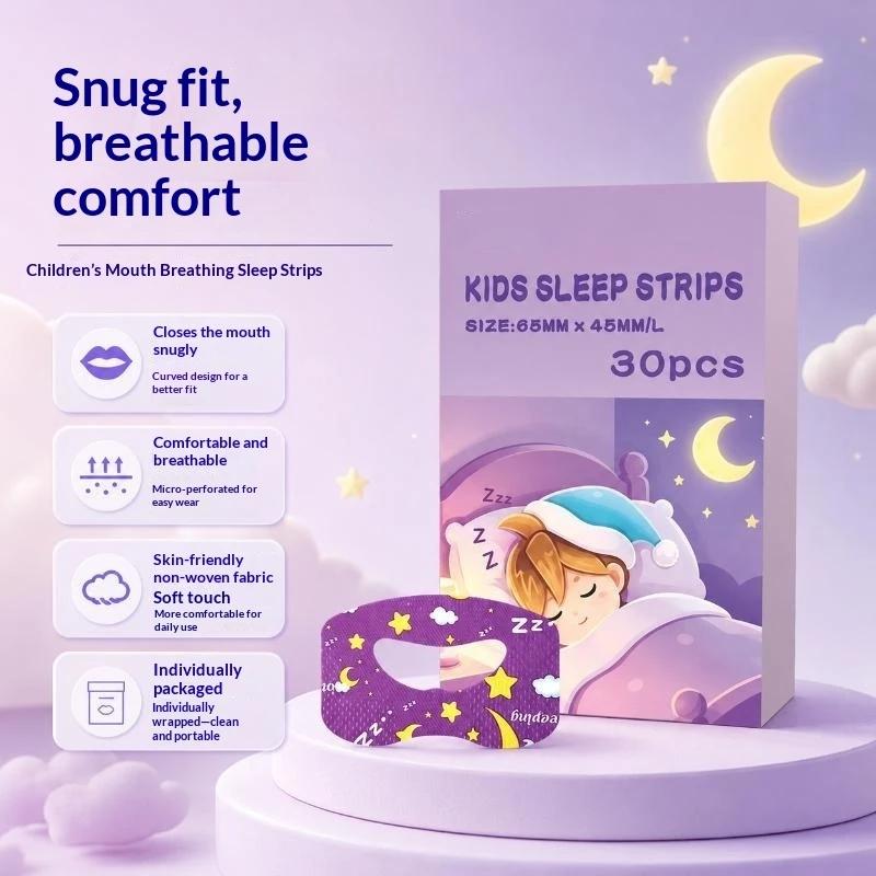 30 ks pásků na ústa Spací proužky Anti-Snoring Páska pro dýchání ústy pro zlepšení spánku Nálepky na ústa proti chrápání Náplasti na rty proti chrápání