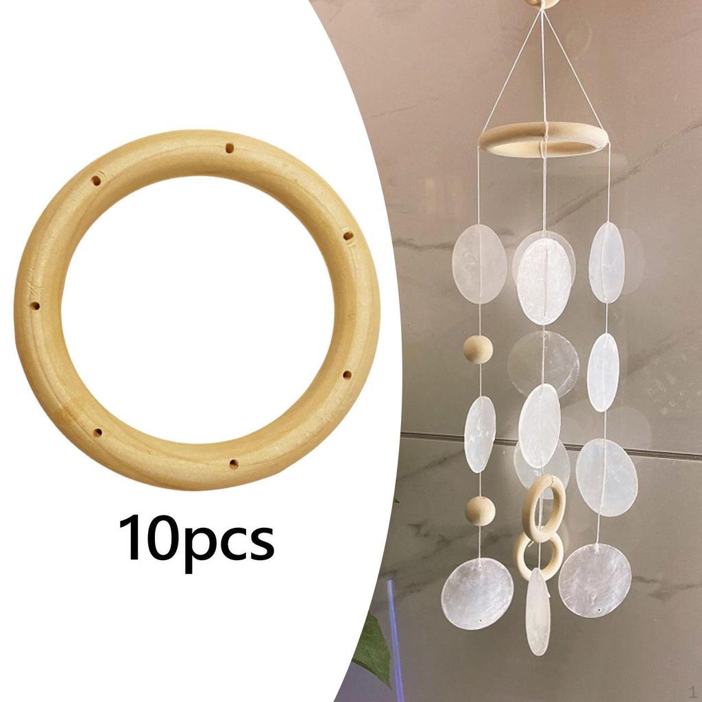 20 Pieces Wind Chime Circles Top DIY Chimes Home Frame