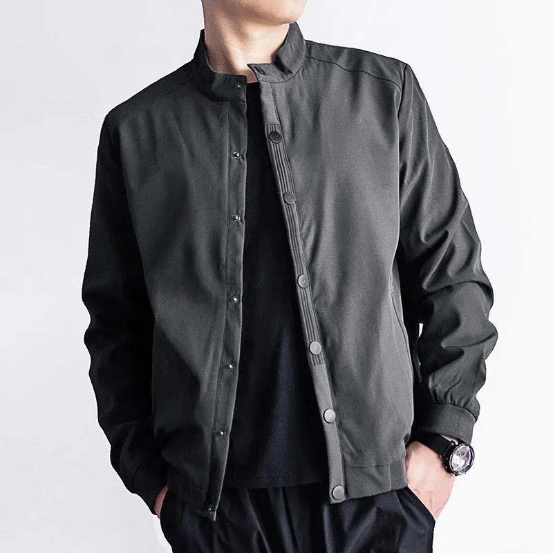 Spring and Autumn Plus Velvet Jacket Men Loose Large Size Shirt Collar Jacket Tide