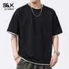 Baleno S&K Men's Faux Two-Piece Short Sleeve T-Shirt