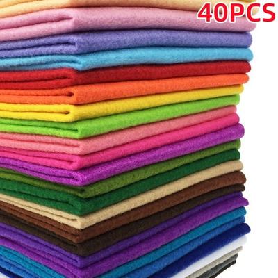 40 sztuk 12 x 12 cali (30cmx30cm) Arkusz filcu o grubości 1,4 mm w różnych kolorach zestaw filcowy DIY Craft kwadraty do szycia włóknina Patchwork