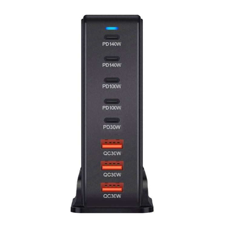 600W USB C Fast Charging Station 8 Port Power Adapter with 5 USB C and 3 USB A for Efficient Multi Device Charging