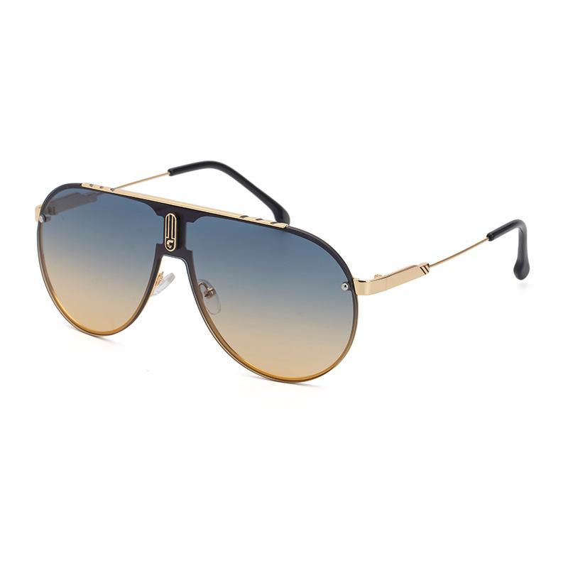 Klasyczne Okulary Przeciwsłoneczne Pilotki Damskie Męskie Vintage Duża Oprawka Punk Luksusowa Marka Projektant Outdoor Jazda Metalowe Popularne Okulary Przeciwsłoneczne Uv