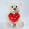 Nuovo Orsetto Cuore Adorabile da 25cm Orsetto Soffice Cane Peluche Orsacchiotto Giocattoli di Peluche Animali Morbidi Carini Per Amanti Regali di Compleanno San Valentino