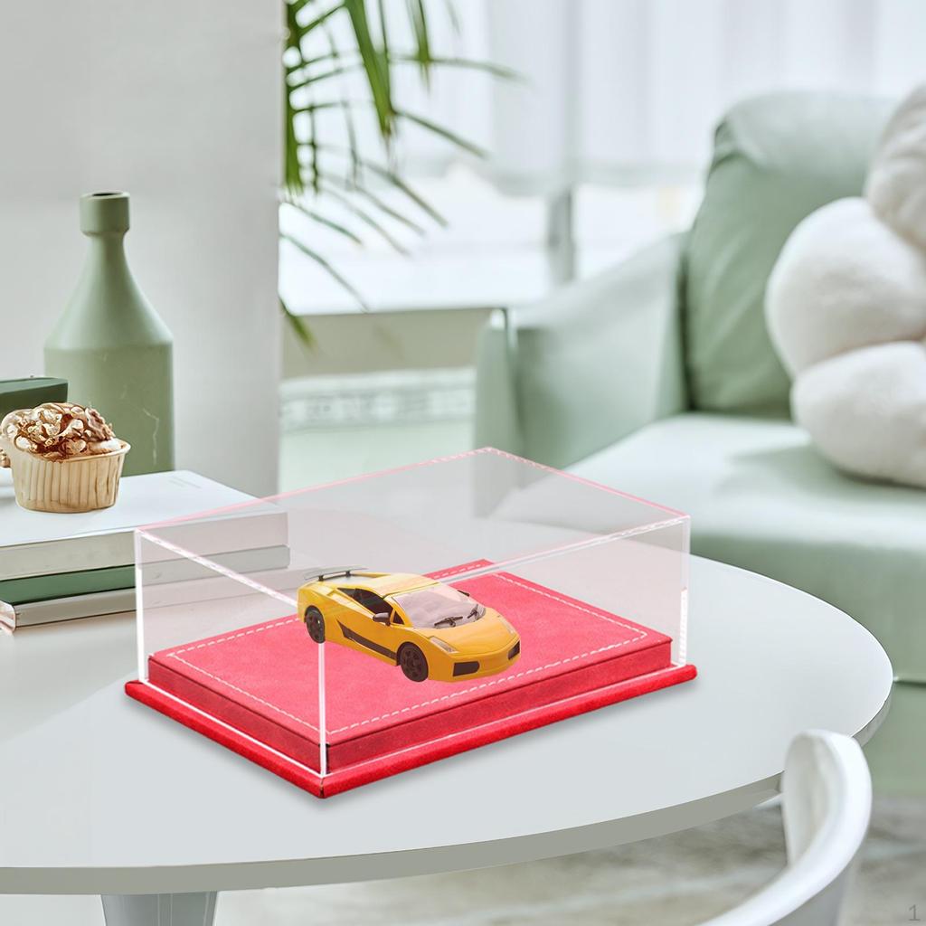 Acrylic Model Car Display Case Storage Box 1/64 Protection Organizer Transparent for
