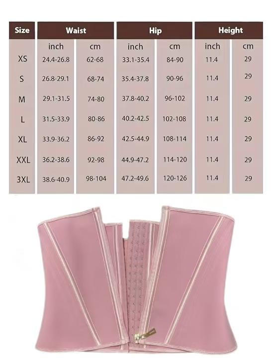 Plus Size Waist Cincher 6x Women Body Shaper Latex Corset Waist Trainer Zipper Custom Waist Trimmer Slimming