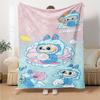 Labubu Blanket Durable Comfort Great For Bed Office Chair Seaside Four Seasons Universal Digital Print Birthday Christmas Gift Blanket