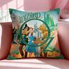 Movie T-The Wizard Of Oz Cushion Cover Breathable Linen Pillowcase Summer Odorless Eco-Friendly Invisible Zipper Washable