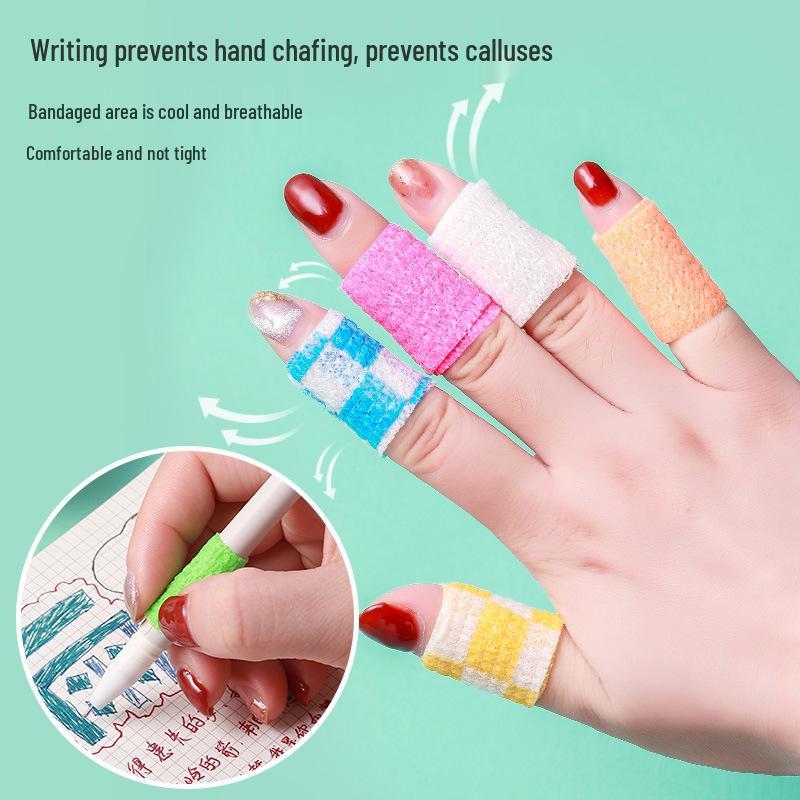 Sports Finger Protector Self-Adhesive Bandage: Finger Wrap Tape & Wrist Support for Basketball/Badminton
