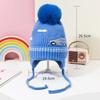 Cartoon Dinosaur Boys Girls Ear Protection Hat Winter Children Knitted Hats Warm Baby Thicken Beanies Cap Kids Accessories