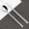 Kitchen Household Tools Long Handle 304 Stainless Steel Tableware Set Spoon Chopsticks Dinnerware Sets Convenience Accessories