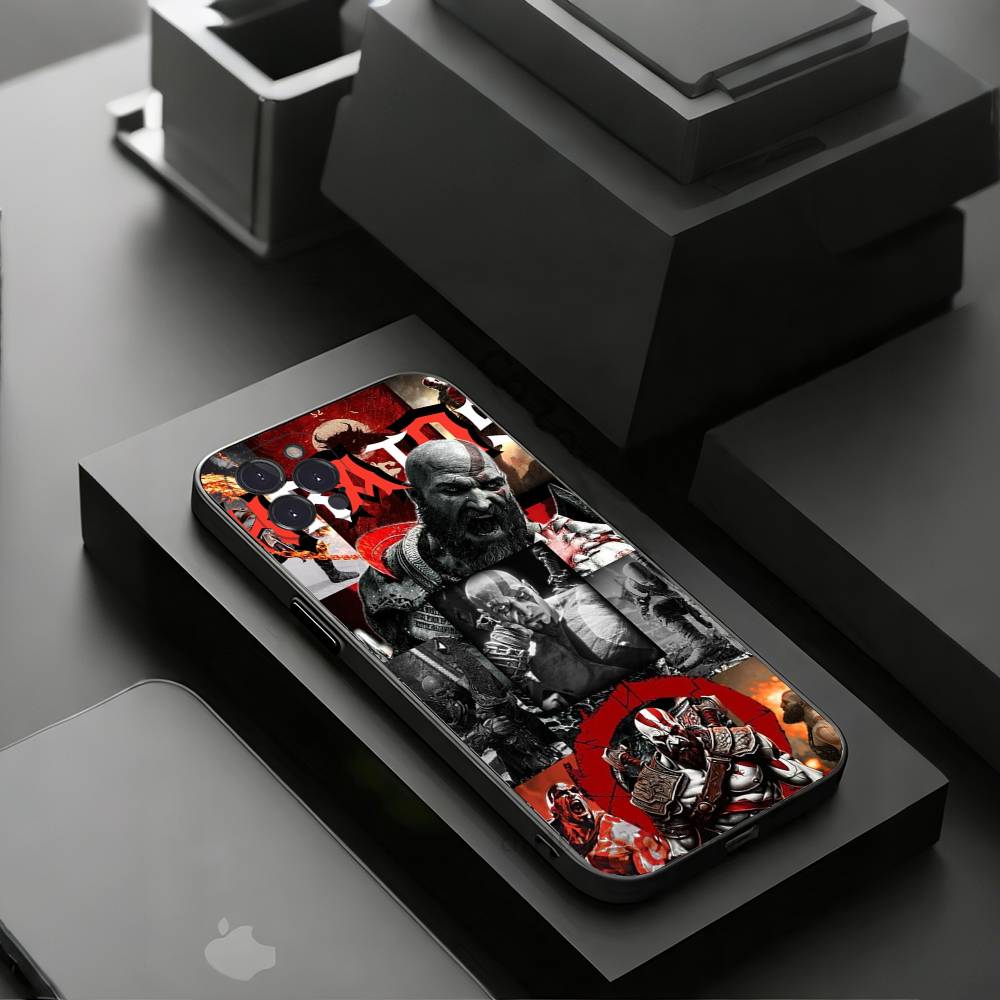 G-God OF War K-Kratos Phone Case for iPhone 11Pro 13 12 11 Pro Max 16e 17 Air 16 15 14 Plus 11ProMax