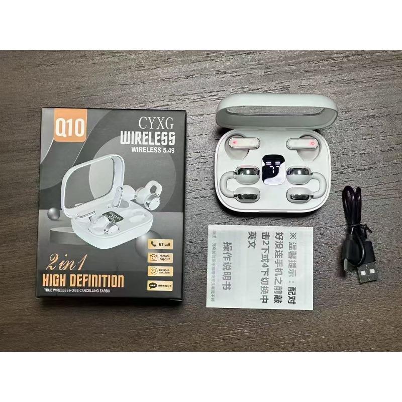 New Q10 binaural wireless bluetooth headset OWS clip ear hanging ear sports noise reduction headset long battery life