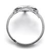 Rock Music Him Heartagram Rings for Men Women Stainless Steel Silver Color Star Heart Adjustable Ring Party Gift Jewelry R25S06
