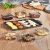 Luxury 6 Compartment Breakfast Set with Smoked Tray