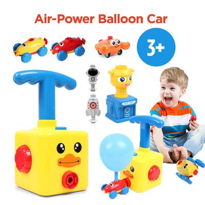 Children Inertial Air Power Balloon Car Toy Press Balloon Launch Tower Puzzle Educational Games Toys for Kids Birthday Gifts