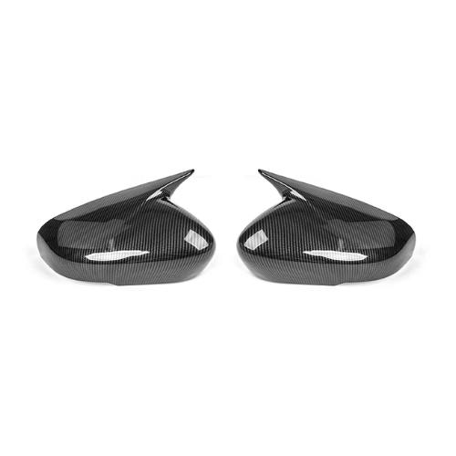For Kia EV4 2026 2026 2pcs Bright Black Bull Horn Car Rear View Mirror Cover Trim  Exterior Accessories