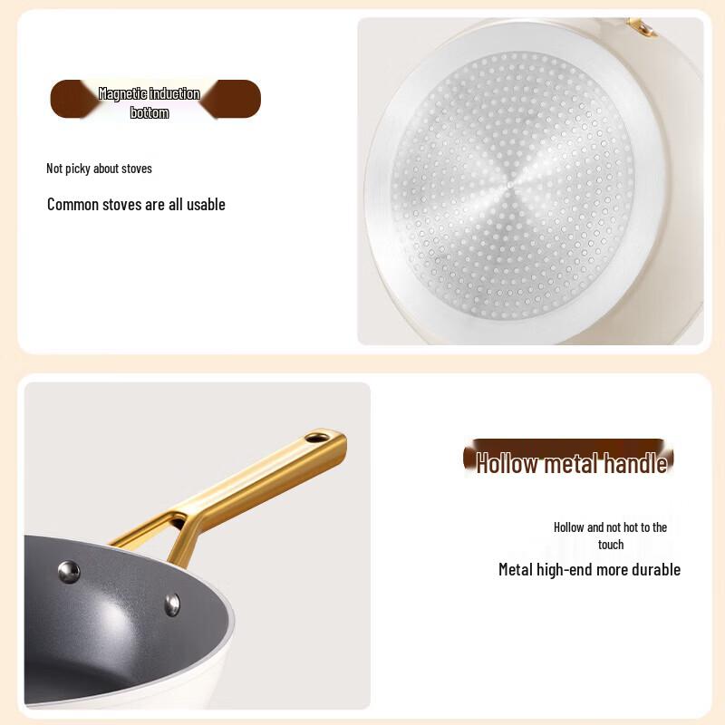 COOKER KING 28cm Aluminum Alloy Frying Pan with Lid