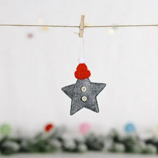 Red Christmas Tree and Car Ornaments - Stars, Bells & Couple Gifts