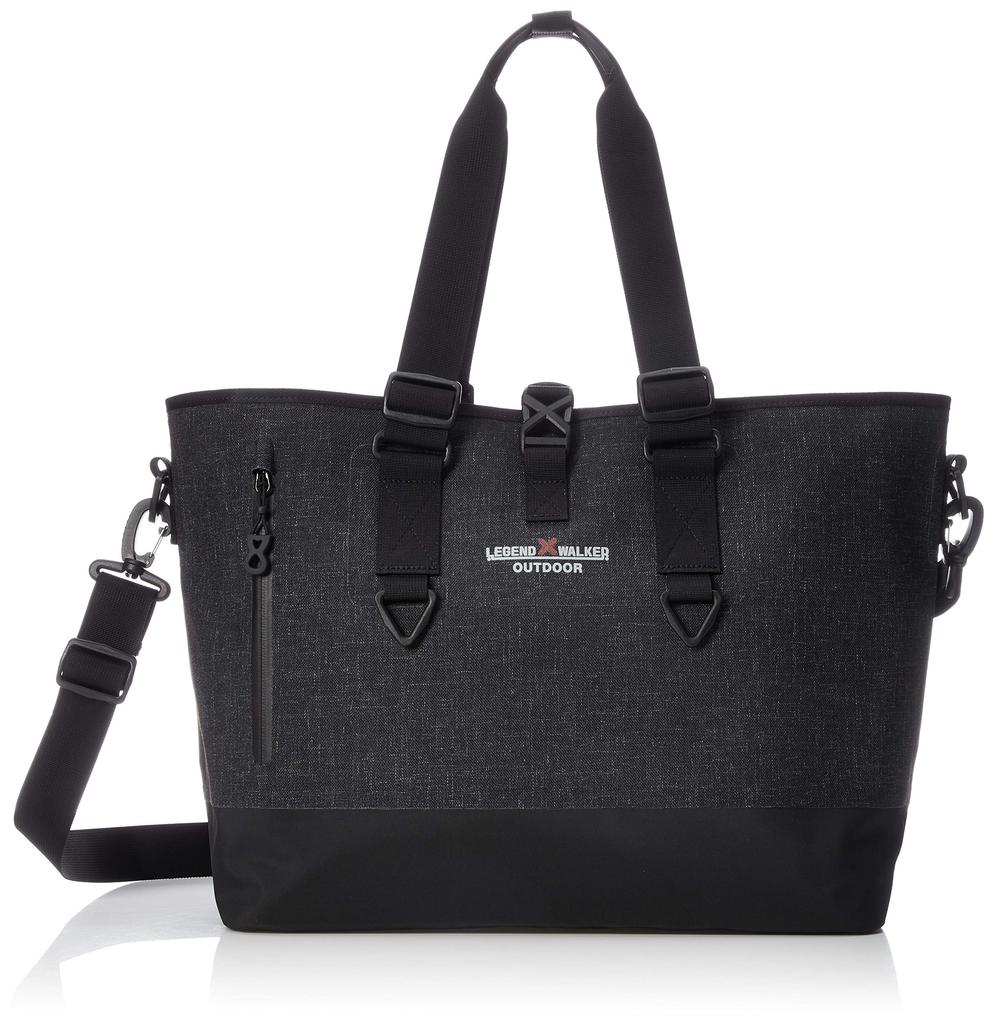 Legend Walker Waterproof Tote Bag, A4 Size, 2-Way, Black