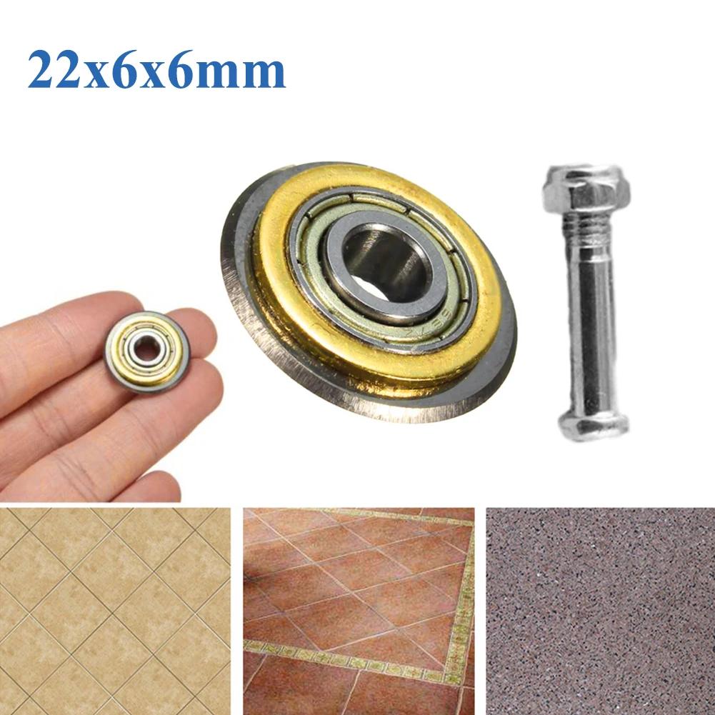 

1pc Bearing Cutter Wheel 22*6*6mm Bearing Tile Ceramic Cutting Wheel Glass Cutter Spare China Mainland