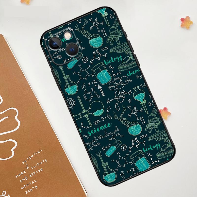 Symbol Math Science Physics Formulas Case For Apple iPhone 16 15 14 13 12 11 Pro Max Mini XR 15 16 Plus 16e Protective Cover